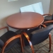 42" Round Table w/ Black Post Base
